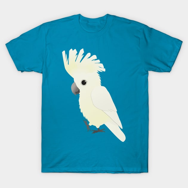 White umbrella cockatoo T-Shirt by Bwiselizzy